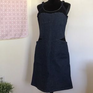 COPY - 90s Style Denim and Mesh Dress